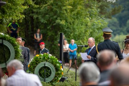 2022_07_23_Borut Pahor_80 let Bistriških žrtev_Ivan Meglič_občina Naklo_proslava_poletje-Mirko-Kunsic-1920px-39